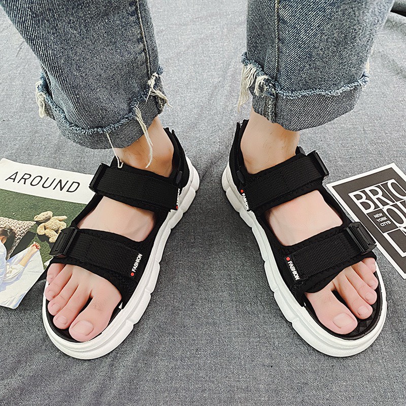 Giày MWC 7063 - Giày Sandal Nam, Giày Sandal Quai Ngang Bản To Cá Tính