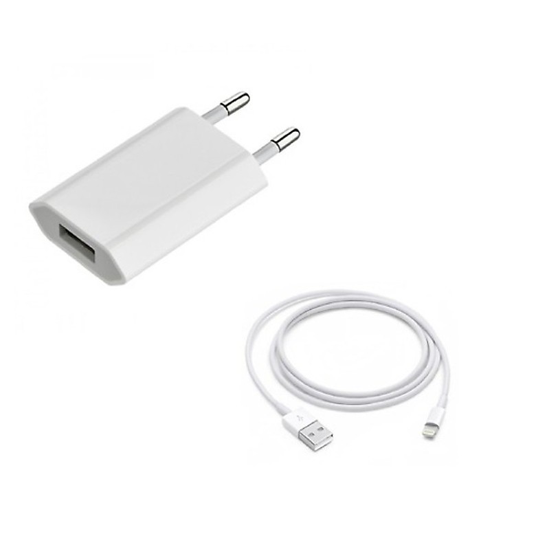 ⚡ NowShip Bảo Hành 12T ⚡ Bộ Cốc Sạc Dẹt Cáp Sạc Lightning Cho  Điện Thoại IPhone 5s 6 6s 7 8 6 plus 6s plus 7 plus 8Plus