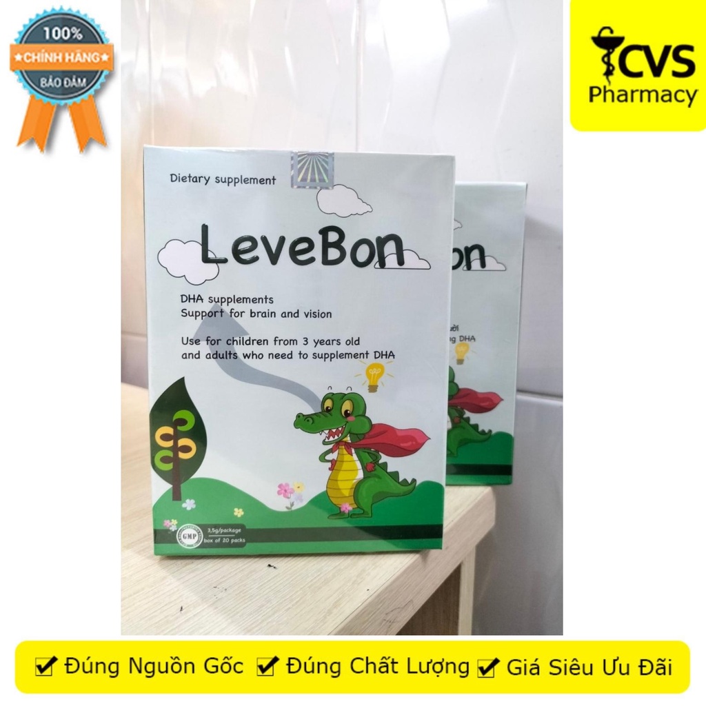 Gói Cốm LeveBon tăng cường phát triển trí não, cải thiện thị lực - (20 gói) - CVS Pharmacy