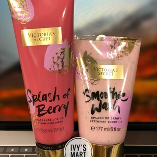 Set sữa tắm & lotion Victoria Secret Splash of Berry (Giá tách set)
