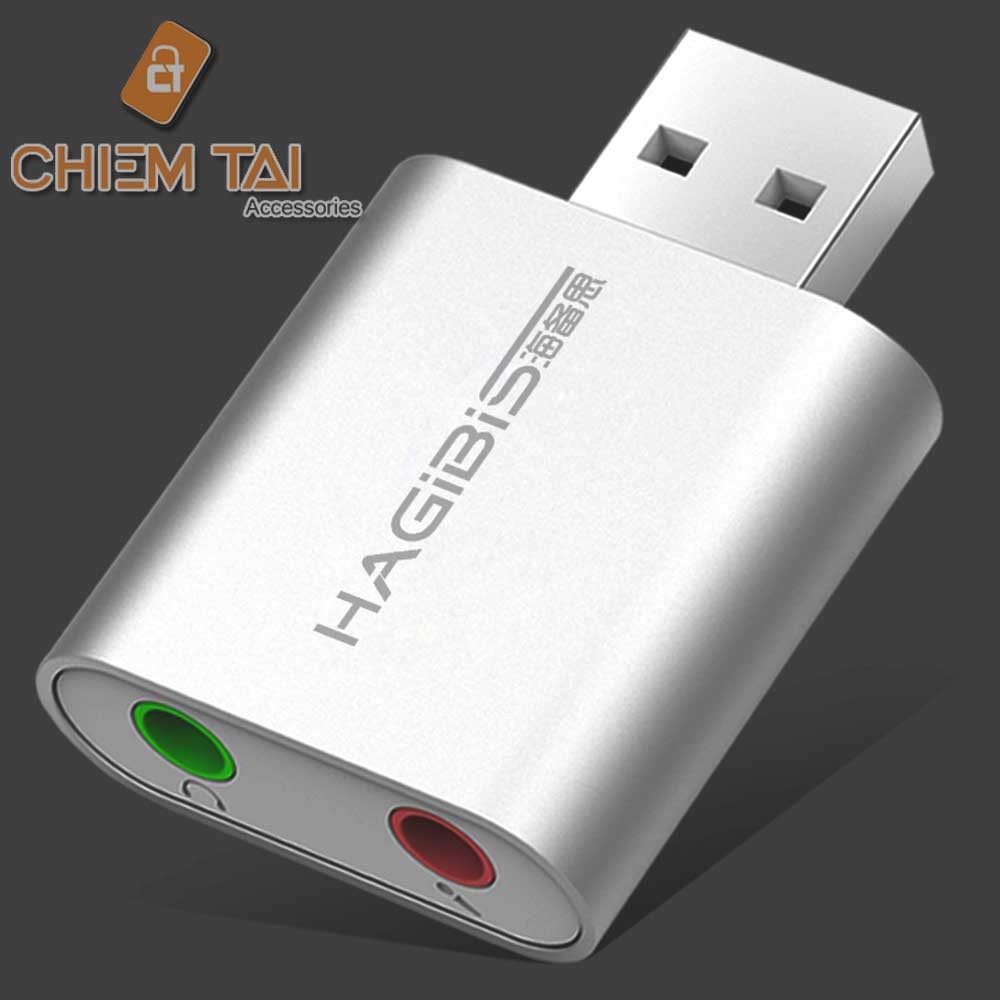 [Mã SKAMCLU9 giảm 10% đơn 100K] Đầu chuyển đổi âm thanh USB Hagibis MA11