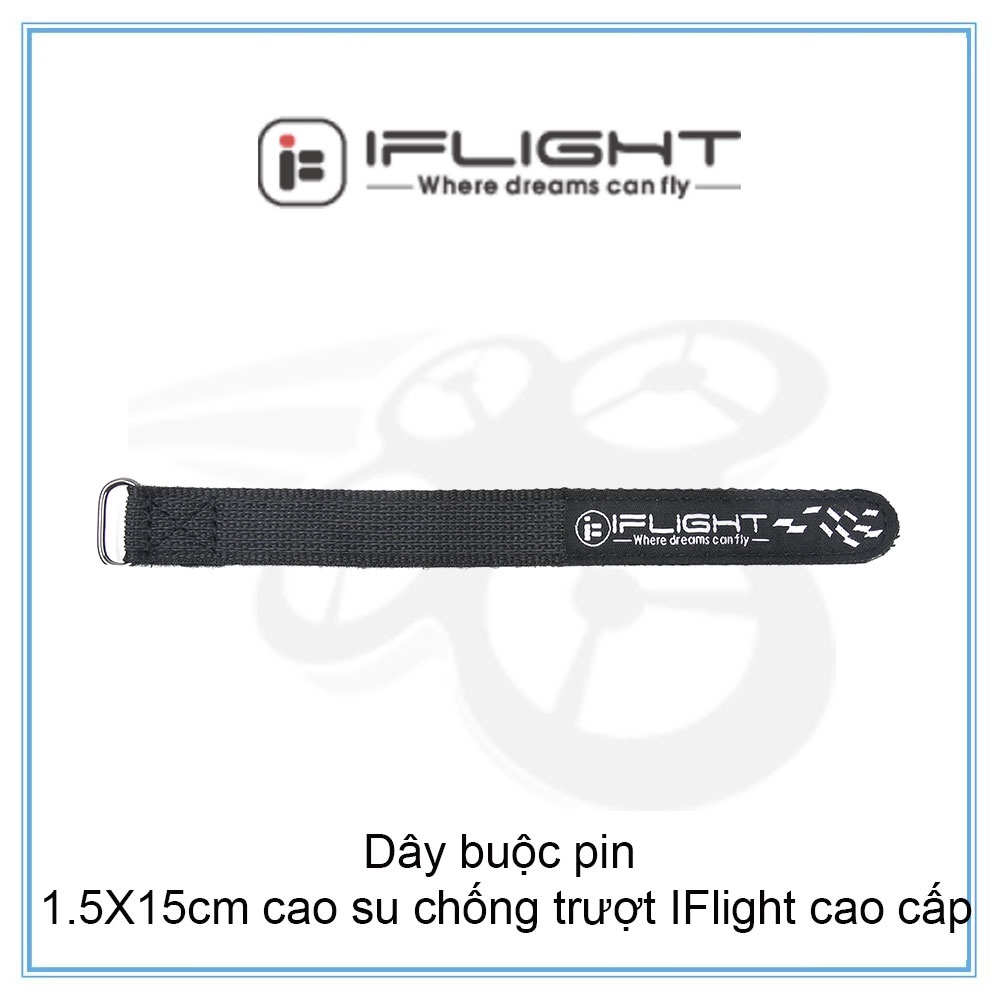 Dây buộc pin 1.5X15cm cao su chống trượt IFlight cao cấp