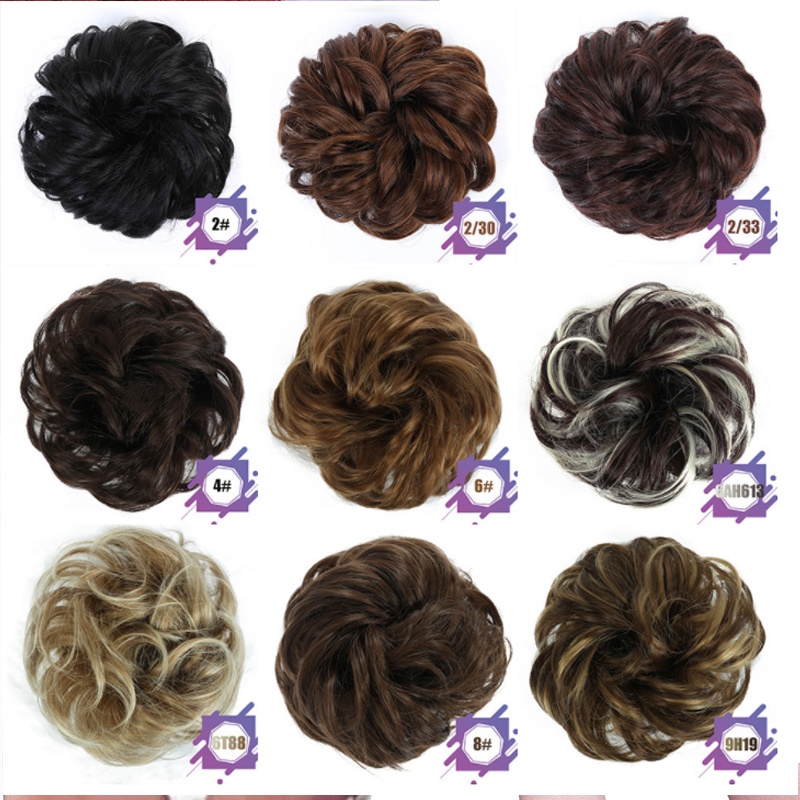 Búi tóc giả WIGSIN xoăn co giãn thời trang sành điệu dành cho nữ