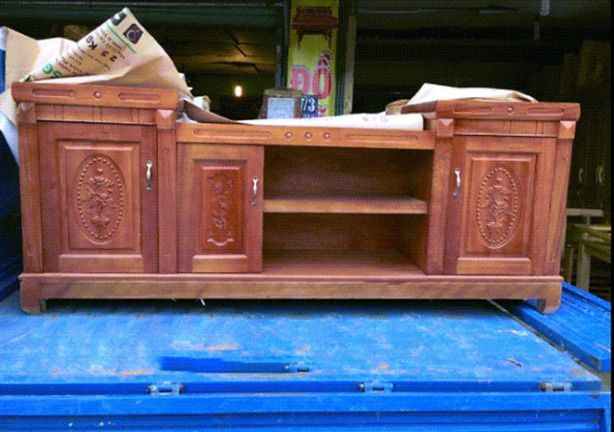 Tủ kệ tivi gỗ xoan đào mẫu K01