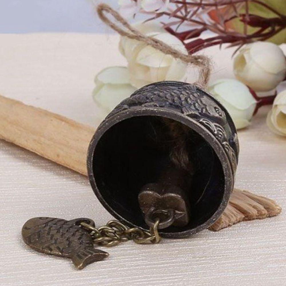 YIYU 1 Chuông Gió Hình Cá May Mắn Bằng Hợp Kim