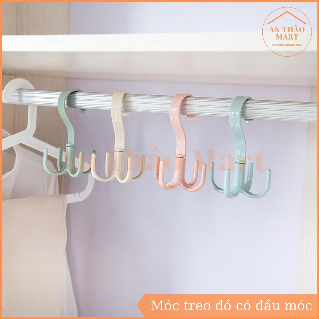 Móc Treo Đồ Với 4 Đầu Móc Tiện Dụng