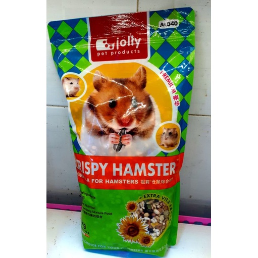 Thức ăn Hams Crispy 500g hãng Jolly dinh dưỡng dành cho hamster, sóc