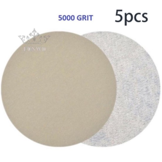 Bộ 5 tờ nhám đĩa 5 inches
