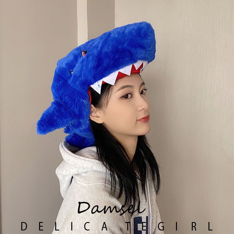 Mũ Hình Cá Mập Dễ Thương Vui Nhộn Phong Cách Nhật Hàn Cho Bé Gái