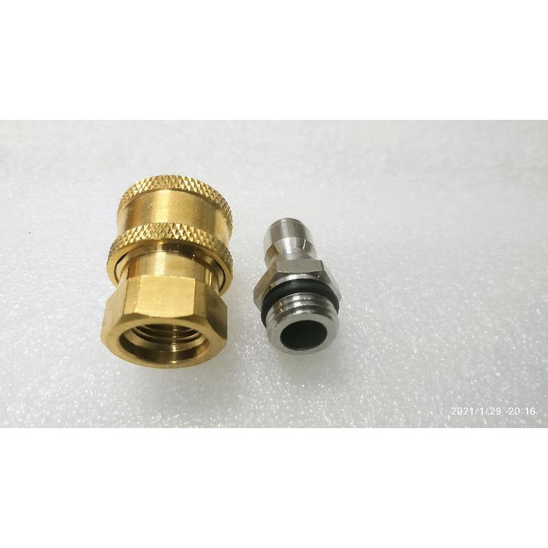 Bộ nối nhanh chân ren 14mm cao cấp .
