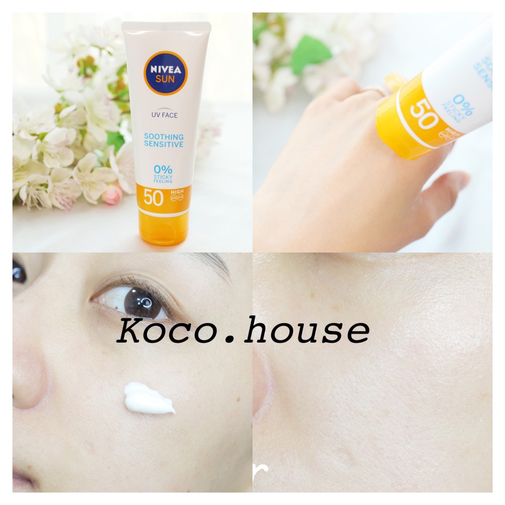 KEM CHỐNG NẮNG NIVEA SOOTHING SENSITIVE SPS50+ PA+++