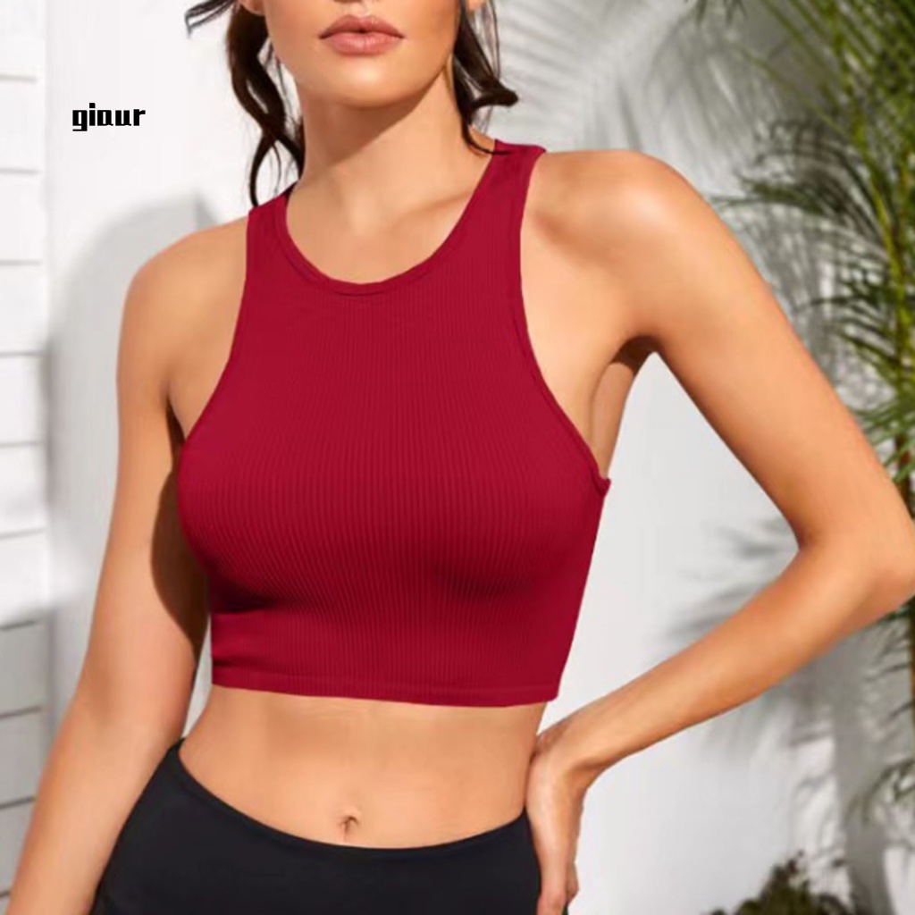 Áo Tank Top Chất Liệu Co Giãn Thấm Hút Mồ Hôi Thời Trang Mùa Hè Cho Nữ