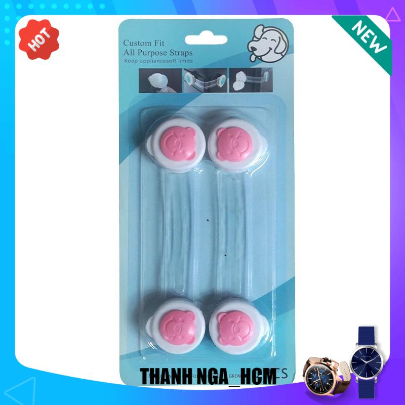 Combo 2c KHOÁ GÀI AN TOÀN TỦ LẠNH, NGĂN KÉO, TỦ ĐỒ (2 cái) 1106