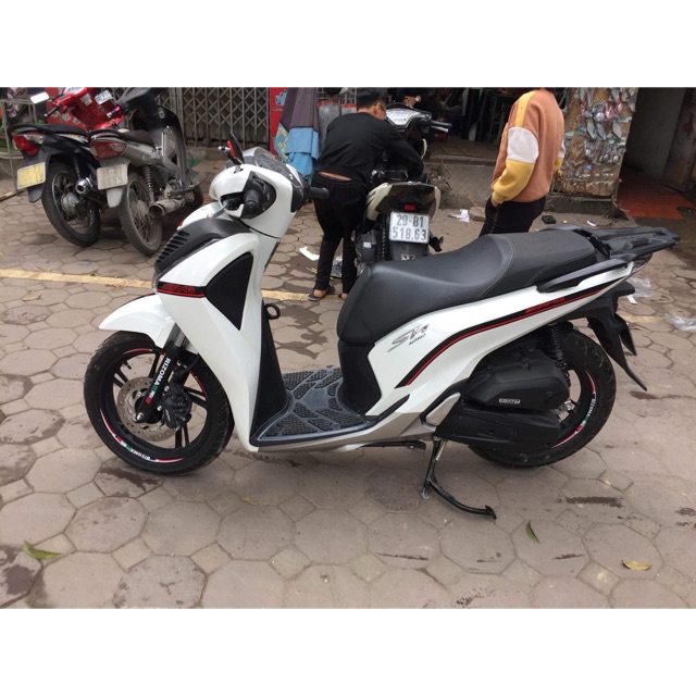 Team amg đen đỏ phản quang xe sh