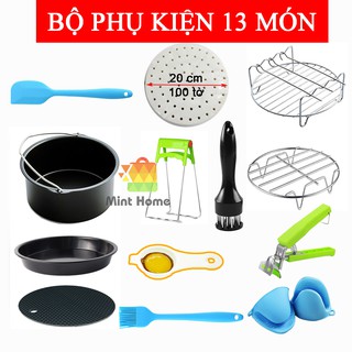 khuôn làm bánh bông lan, khay nướng bánh, vỉ nướng inox, kẹp gắp đồ nóng, miếng lót nồi, cây xăm thịt phụ kiện nckd (bộ)