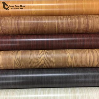 [ CHỌN MÀU ] Giấy dán tường có keo - decal dán tường vân gỗ