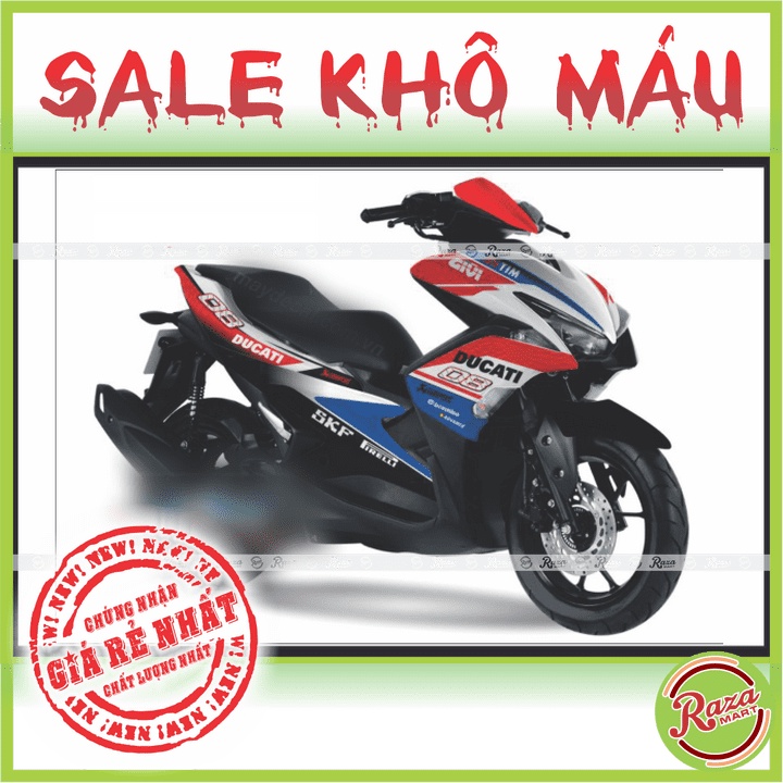 | SALE KHÔ MÁU | Tem trùm xe NVX - Decal PVC 5 Lớp Cao Cấp - Chống Thấm, Chống Phai Màu - Mã số: NVX 74