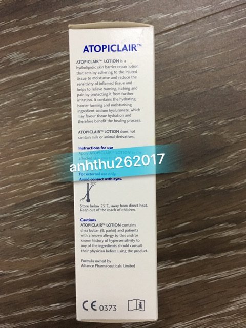 ATOPICLAIR Cream and ATOPICLAIR Lotion