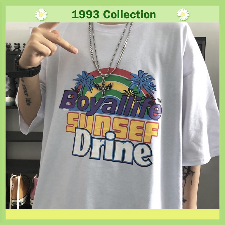 Áo thun tay lỡ Unisex 1993 Collection, áo phông form rộng ATL139