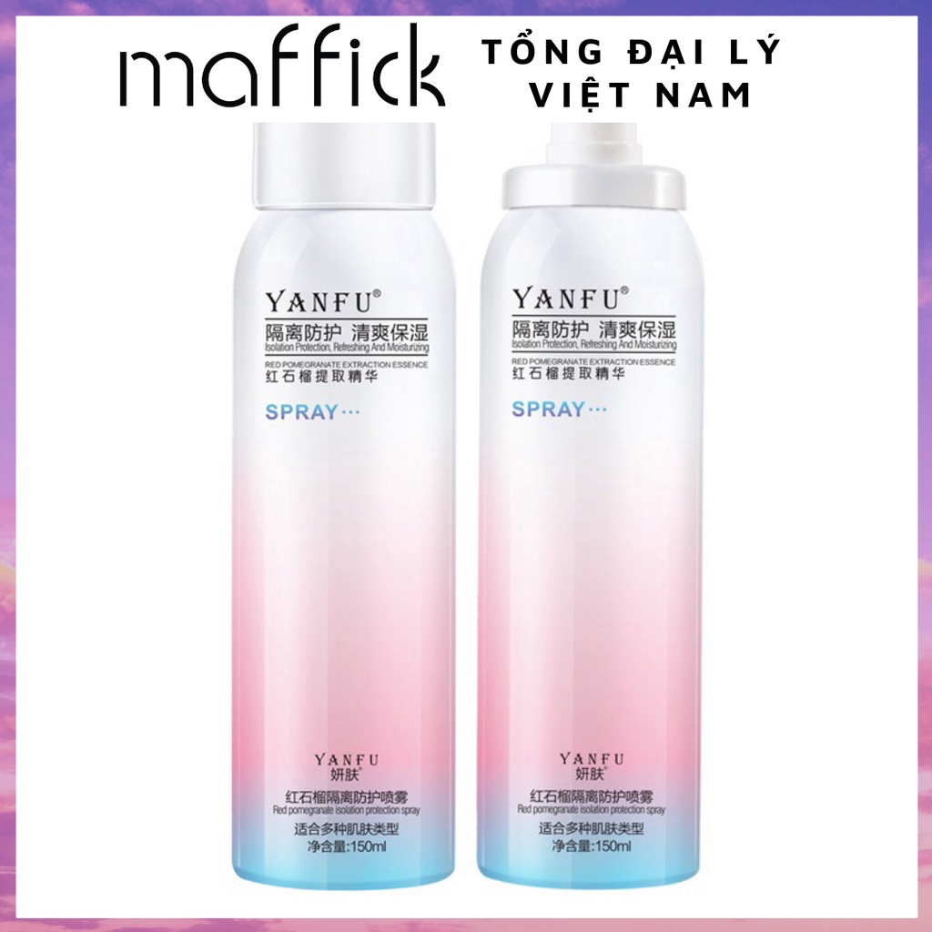 Xịt chống nắng trắng da YANFU 150ml YFXCN