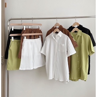 SET SƠ MI THẮT NƠ SAU LƯNG