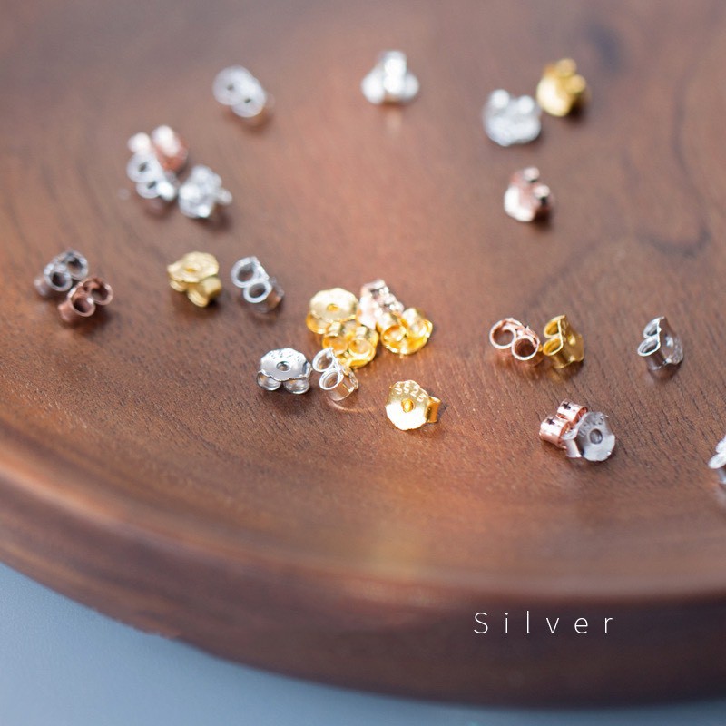 Chốt bông tai bạc H.A.S - Chuôi bông bạc