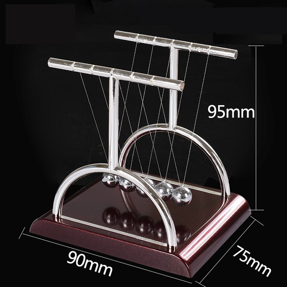 [Tổng Kho Sỉ] QUẢ LẮC Định Luật Vật Lí Newton Inox - Đồ Chơi Khoa Học Dao Động Để Bàn Size 9Cm - 18Cm