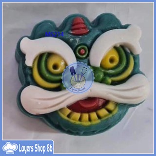 Khuôn Trung Thu lò xo mẫu 2021 150gr đầu lân MS214