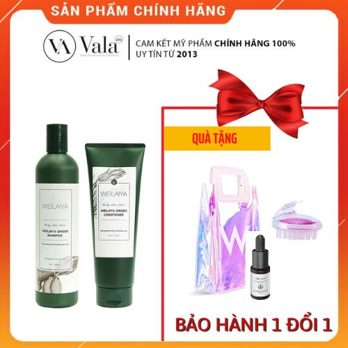 Bộ Dầu Gội Đầu Xả Weilaiya Tinh Chất Gừng Hỗ Trợ Móc Tóc Và Mọc Tóc Cao Cấp- Hàng Chính Hãng