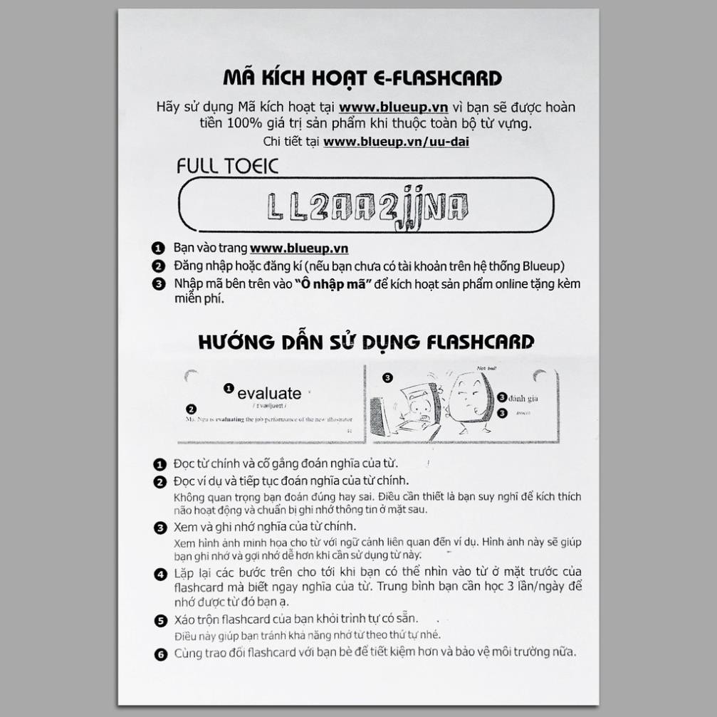 Sách - Blueup Ielts 1 - Học 600 Từ Vựng Thần Tốc Với Flashcard [AlphaBooks]