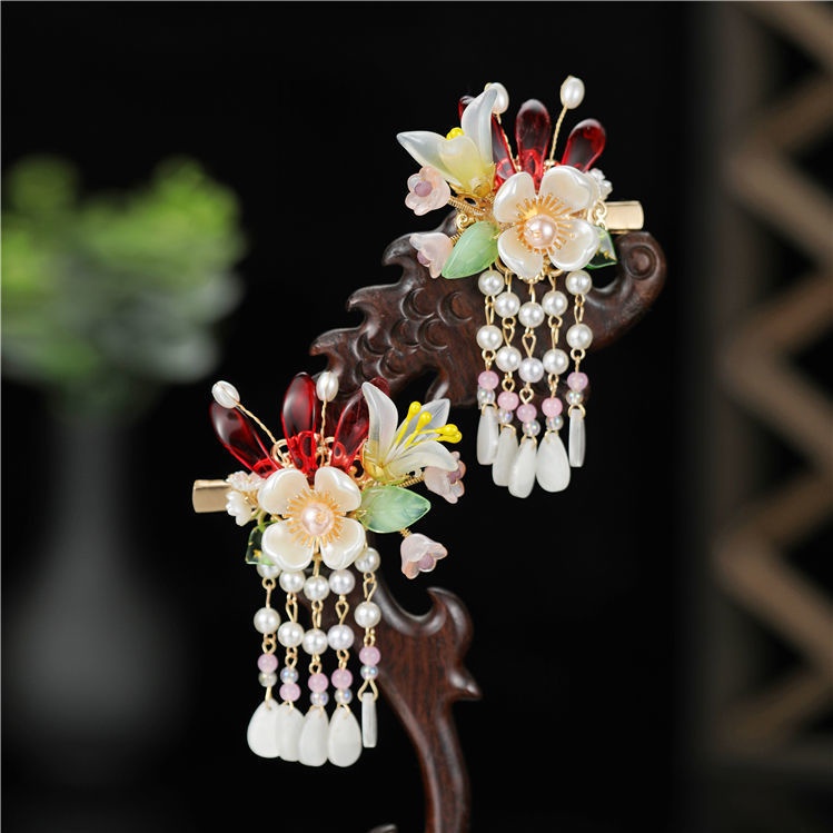 Kẹp Tóc Tua Rua Phong Cách Cổ Điển Thời Trang Cho Nữ