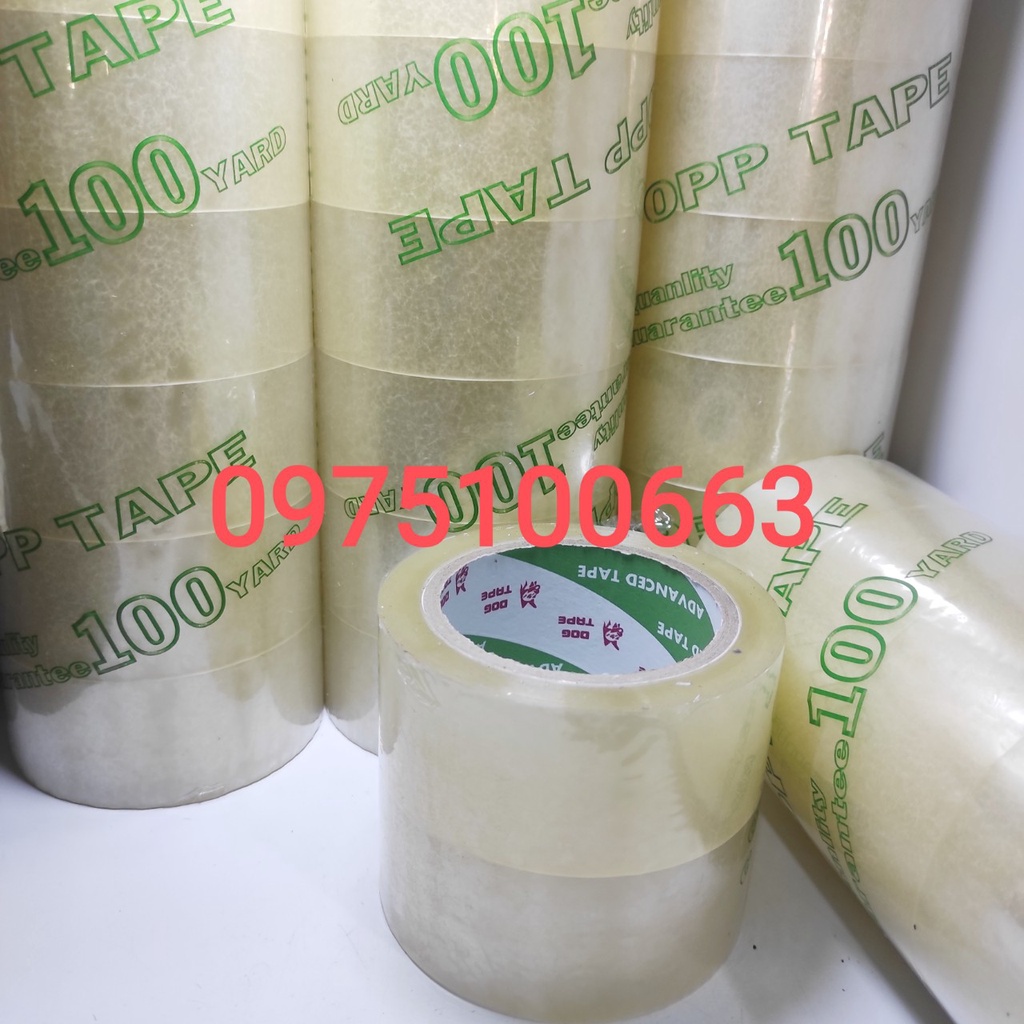 Băng keo 100 Yard - keo trong dán thùng