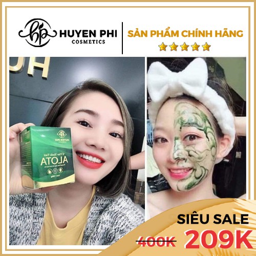 Ủ Tảo Xoắn Tươi ALOTA Huyền Phi, Tặng Bông tẩy trang cao cấp.