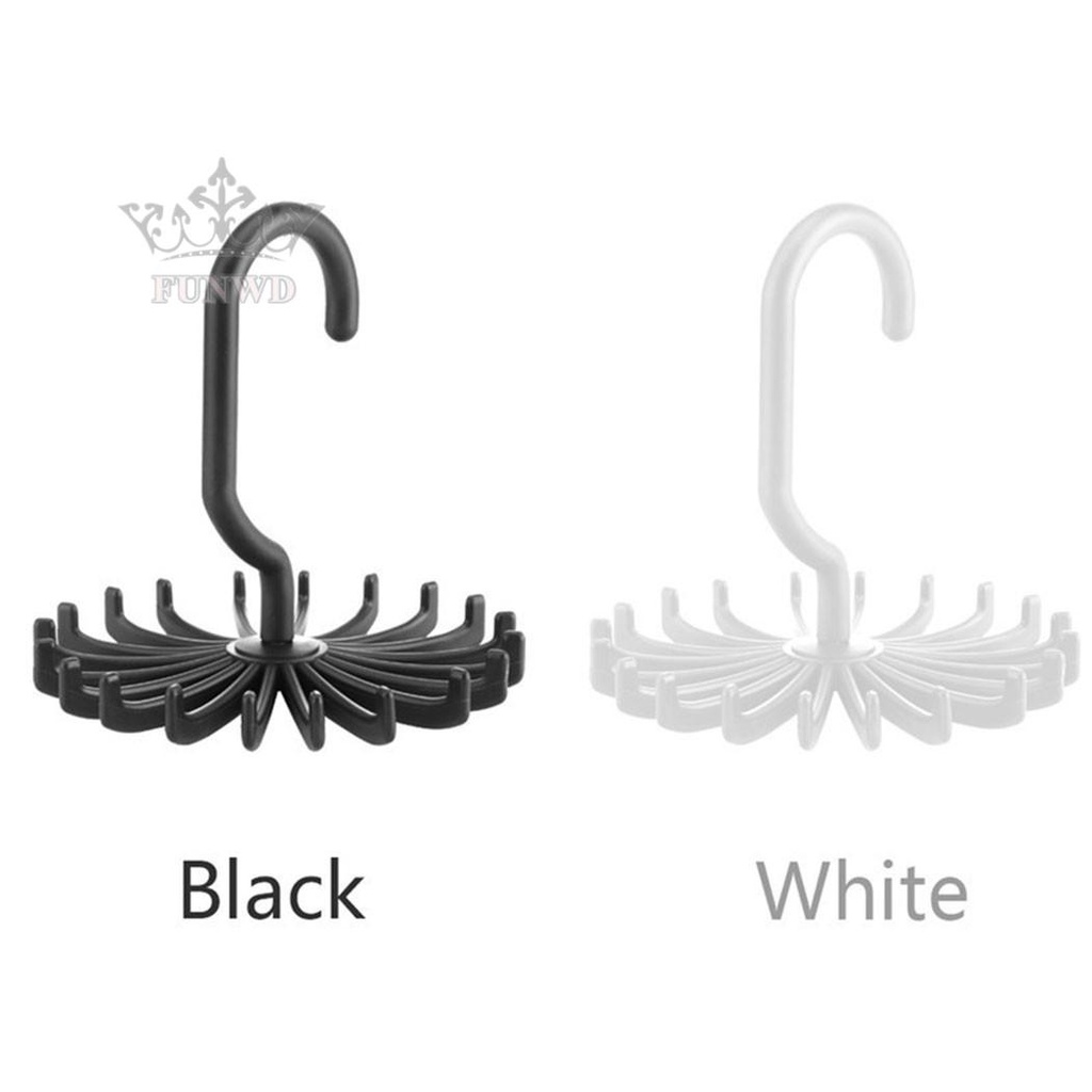 【FUNWD】360º ROTATING BELT TIE HANDBAG RACK CLOSET ORGANIZER HOLDER 20 HOOKS// HOT SELL