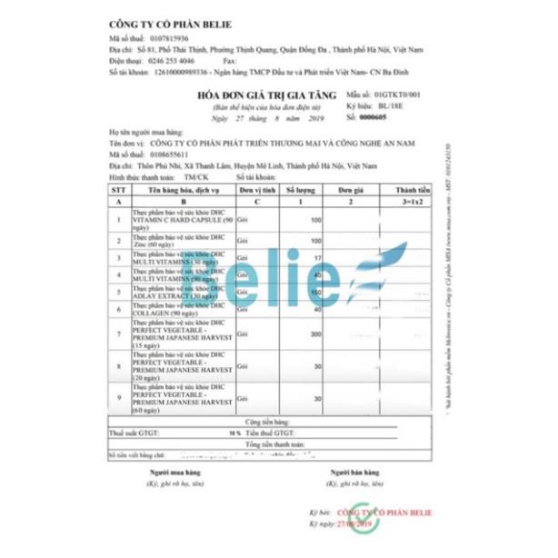 [Hàng chuẩn Auth]  Viên bổ sung KẼM DHC 60 ngày