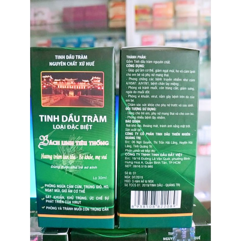 ✅CHÍNH HÃNG✅ TINH DẦU TRÀM (Loại đặc biệt) BÁCH LINH TIÊU THỐNG