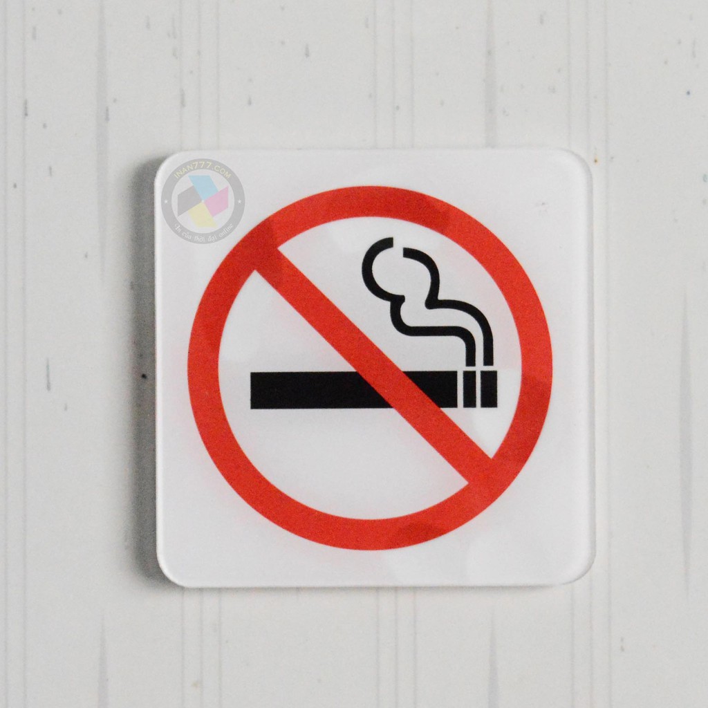 Bảng chỉ dẫn cấm hút thuốc Nosmoking bằng hợp kim Alumium