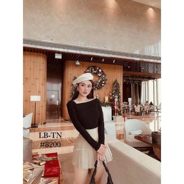 Chân váy da xếp ly mềm có quần trong