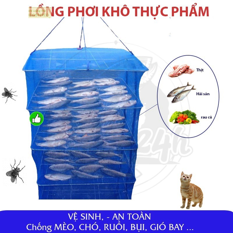 Lồng Phơi Thực Phẩm, Chống Côn Trùng Bằng Lưới PE Cao Cấp