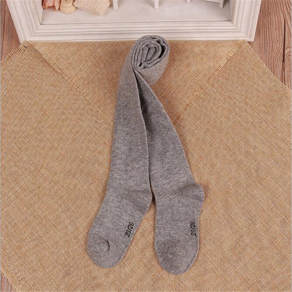 Tất cotton dệt kim mềm mại ấm áp vào mùa xuân/ thu cho bé gái từ 0-6 tuổi