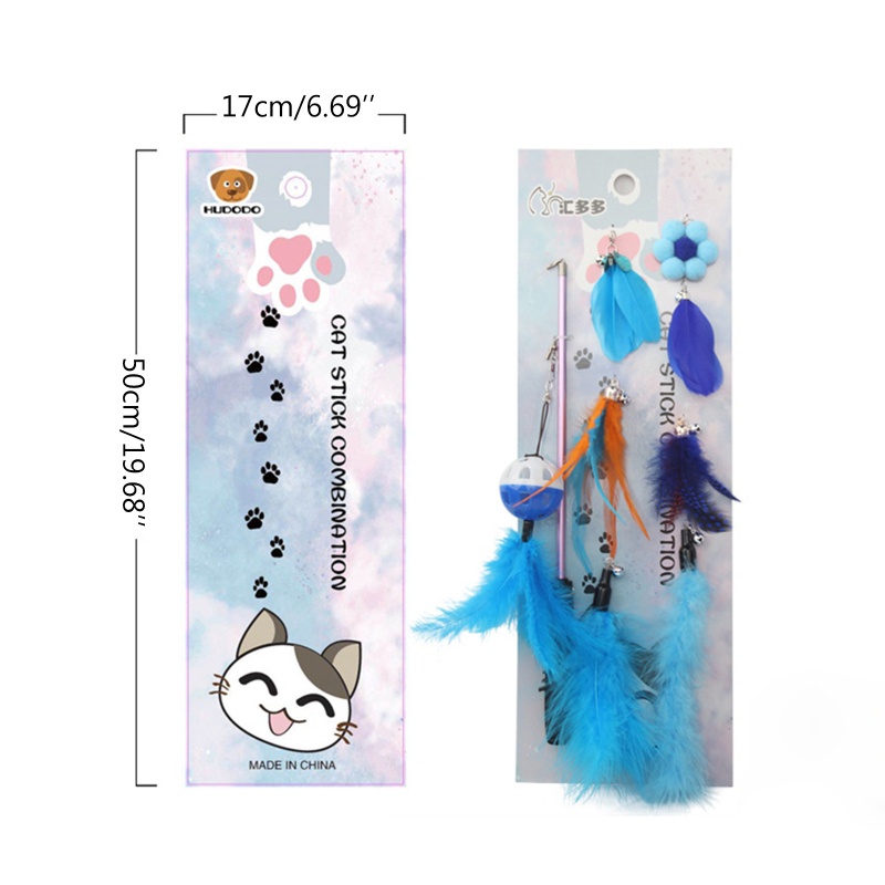 Set 8 Đồ Chơi Lông Vũ Cho Mèo Cưng