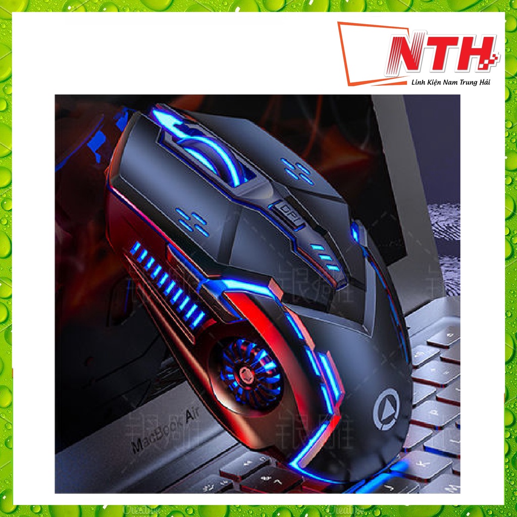 Chuột không dây YINDIAO A9 sử dụng pin sạc có đèn led 7 màu với 4 mức độ DPI lên đến 3200 - NTH