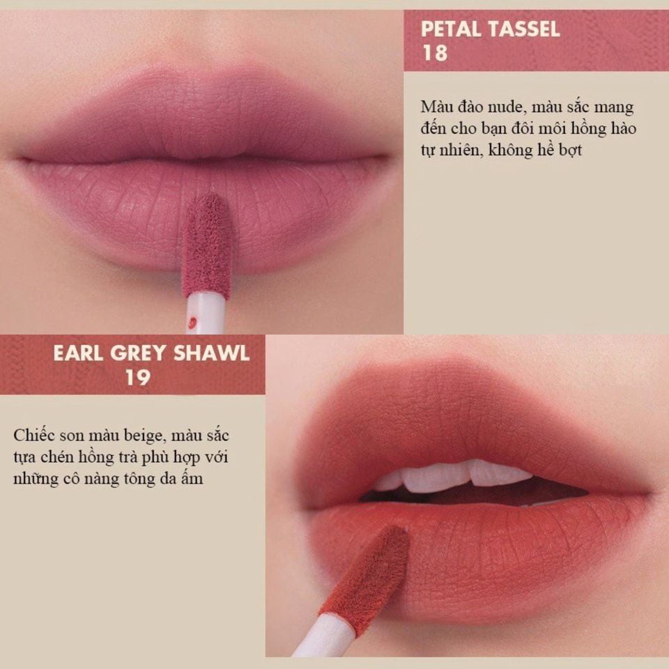Son Kem Lì Romand Zero Velvet Tint 5.5g -COCOLUX]