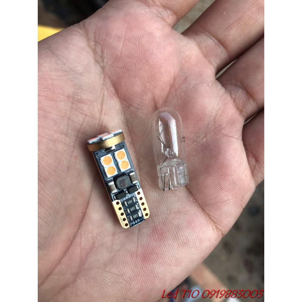 1 bóng đèn Led T10 Canbus 12smd Samsung 3030 siêu sáng