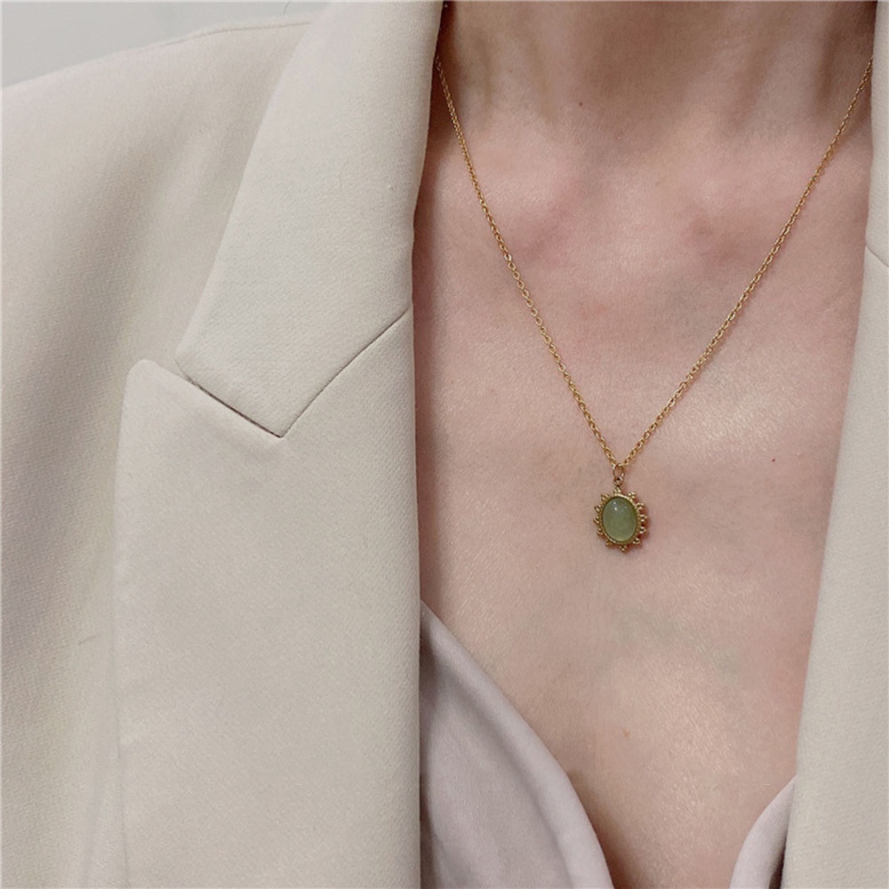 Vòng cổ thép titan mạ vàng nhiều kiểu tùy chọn thời trang cho phái nữ