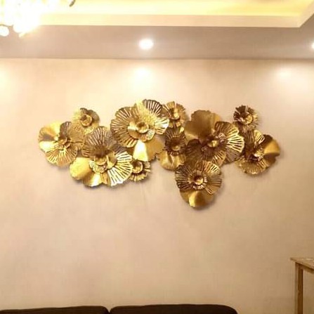 Tranh Sắt Treo Tường Nghệ Thuật, Tranh Decor Trang Trí Hoa Vàng Nghệ Thuật mã A0950