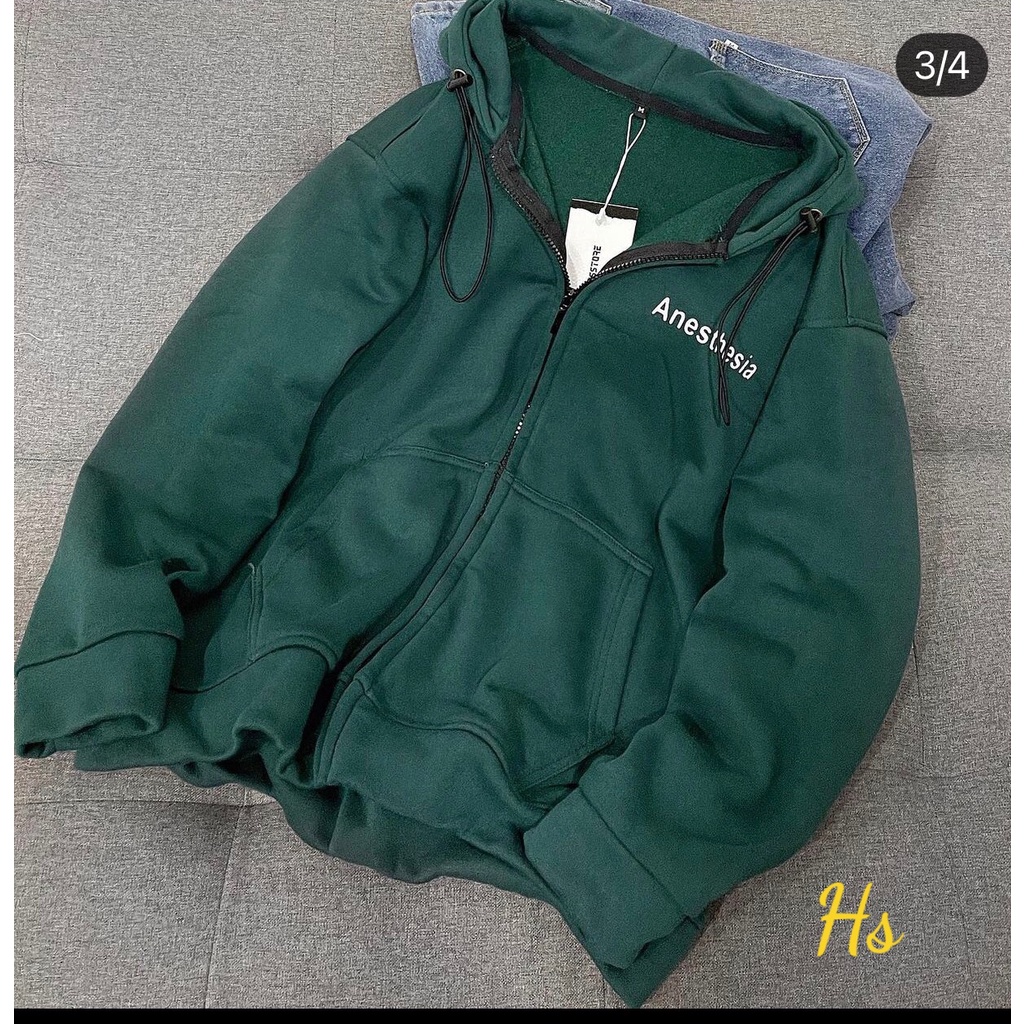 Áo Khoác Hoodie Xanh Anes Chất Liệu Nỉ Ngoại Ấm Áp Wild.Goute SP000780 | BigBuy360 - bigbuy360.vn