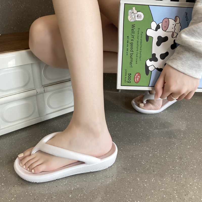 Dép Xỏ Ngón Bằng EVA Thời Trang Trọng Lượng Nhẹ Màu Trơn Khử Mùi Chống Trượt Dành Cho Nam Nữ Size 35-44