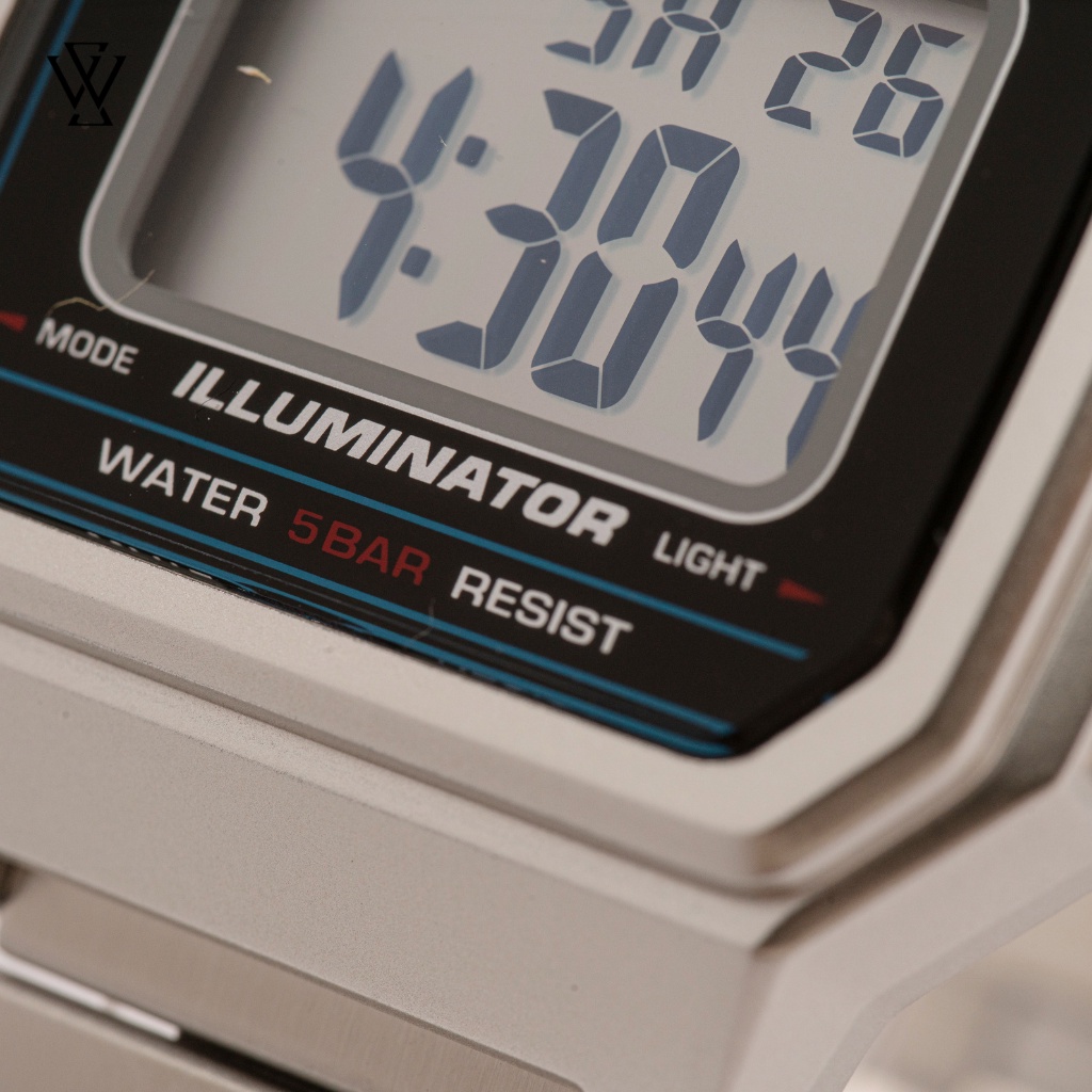 Đồng Hồ Điện Tử Nữ Casio WATCHSTORE B650WD-1ADF, Mặt Kính Vuông 41mm, Dây Kim Loại, Vỏ Nhựa Bền Bỉ