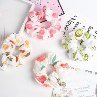 Cột tóc scrunchies trái cây trẻ trung